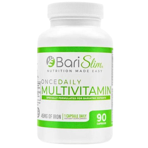 Once Daily Bariatric Multivitamin - 45mg of Iron - 90 Capsules