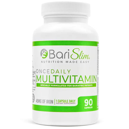 Once Daily Bariatric Multivitamin - 45mg of Iron - 90 Capsules