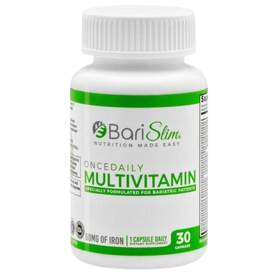 Once Daily Bariatric Multivitamin - 60mg of Iron - 30 Capsules