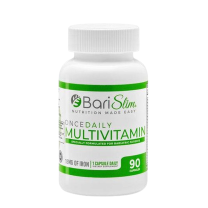 Once Daily Bariatric Multivitamin - 18mg of Iron - 90 Capsules