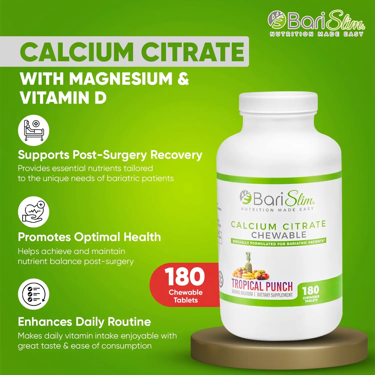 Calcium Citrate Chewable - Tropical Punch