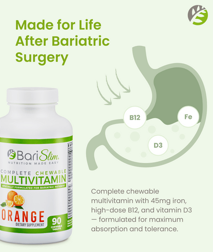 Complete Chewable Bariatric Multivitamin - Orange