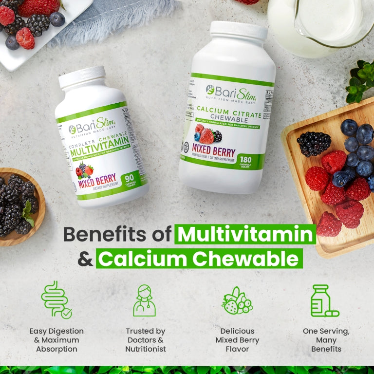 Complete Multivitamin and Calcium Citrate Combo (Mixed Berry)