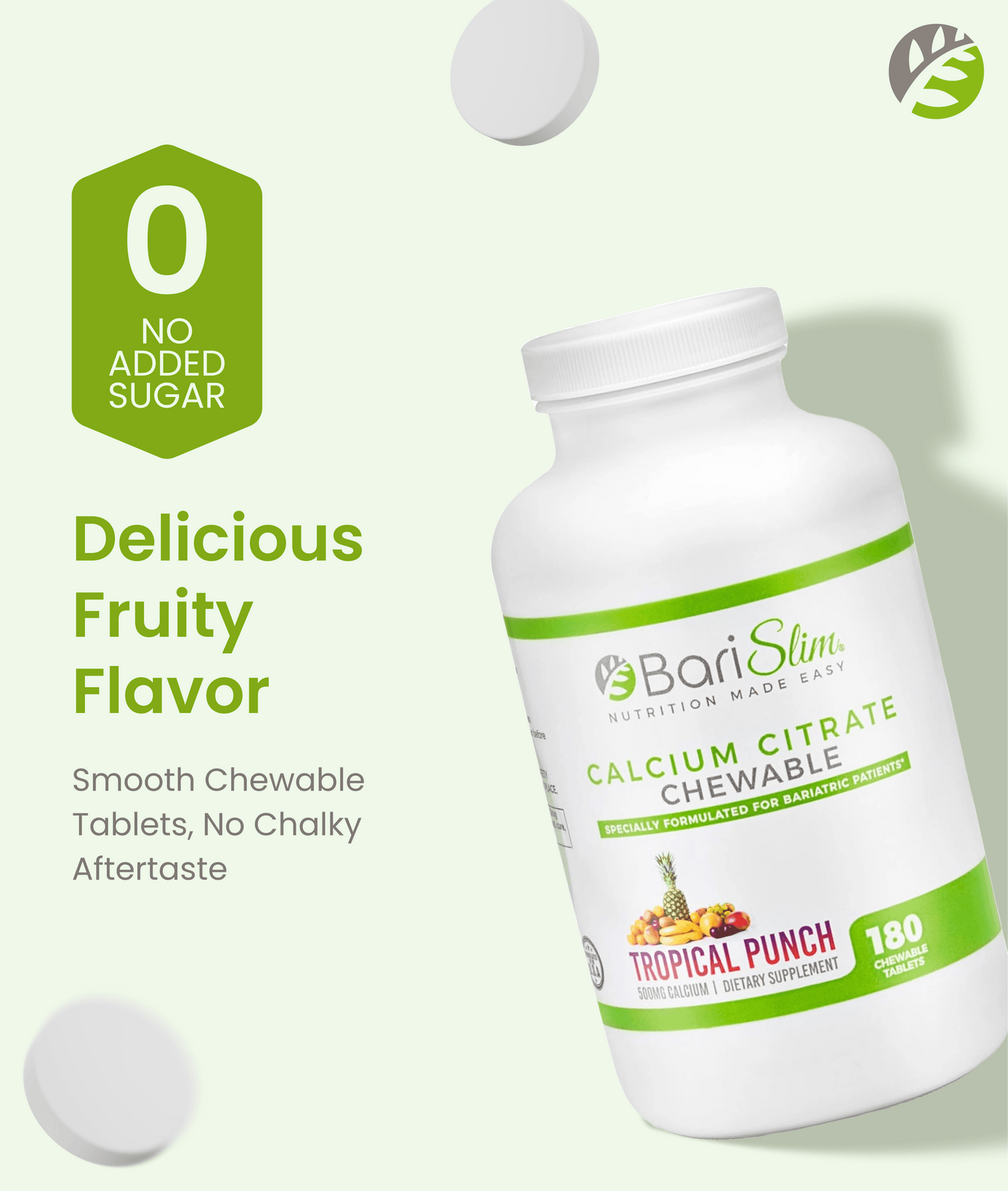 Calcium Citrate Chewable - Tropical Punch