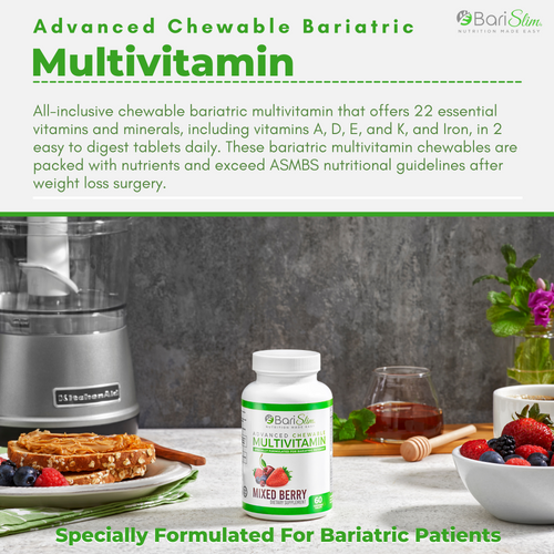 All-In-One Bariatric Multivitamin Chewable - Mixed Berry – BariSlim