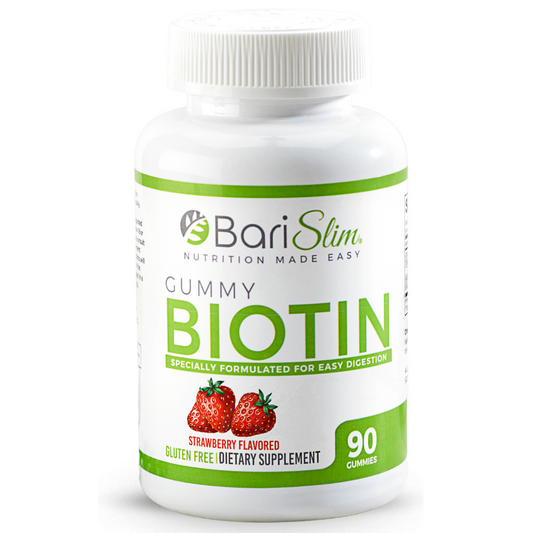 Bariatric Biotin Gummy for hair. nail and skin health