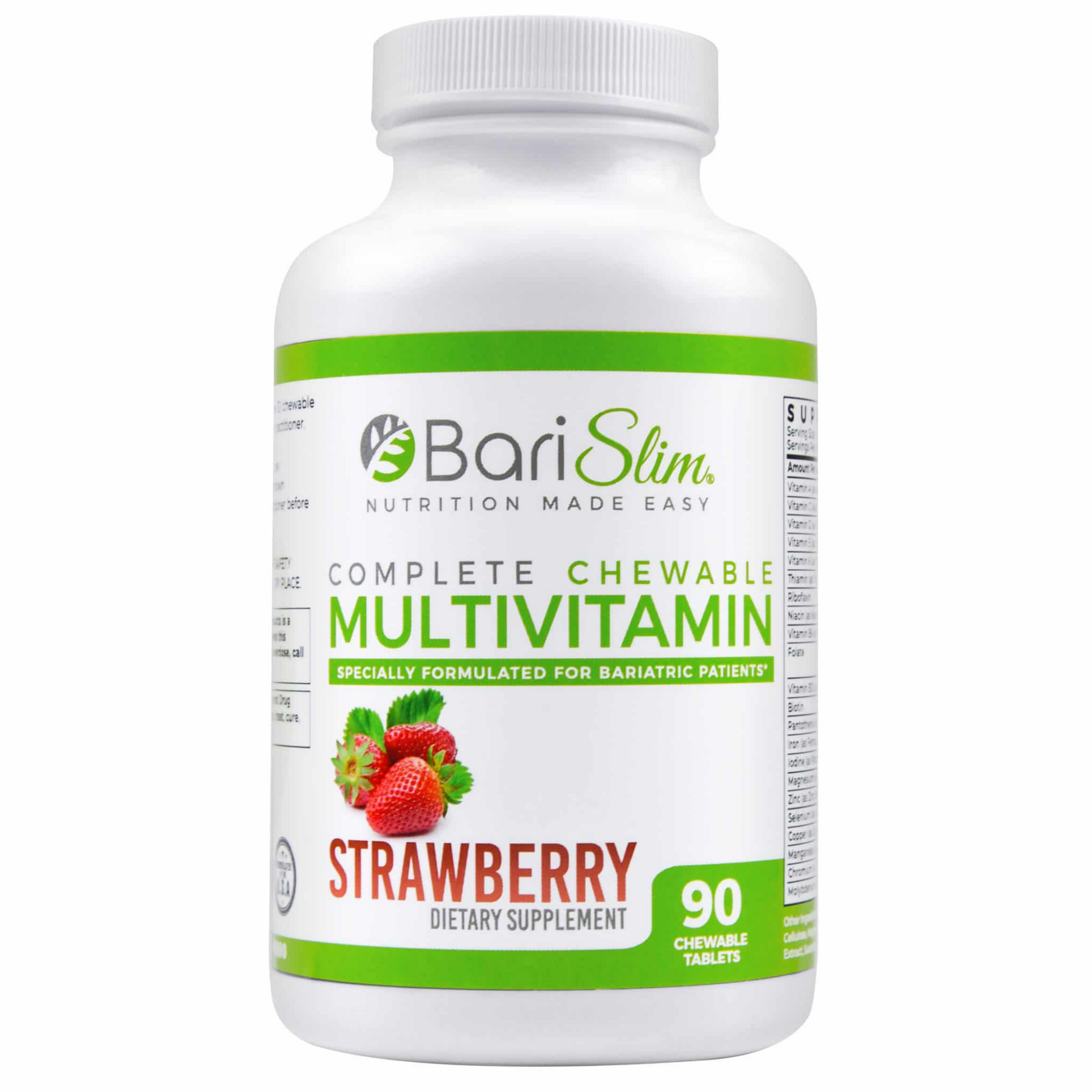 Complete Bariatric Chewable Multivitamin - strawberry flavor dietary supplement